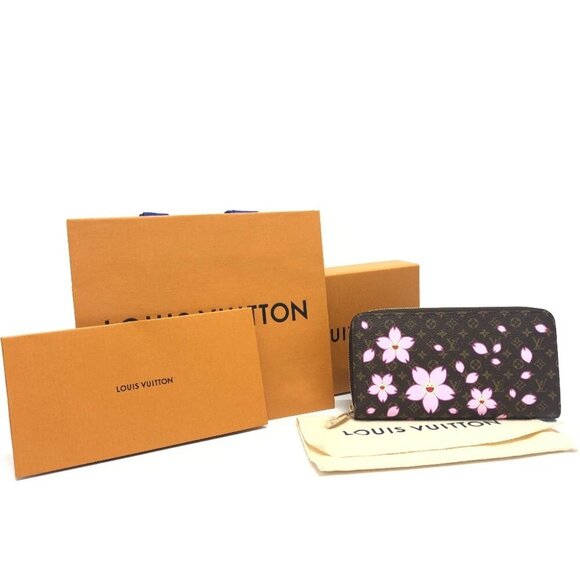 LOUIS VUITTON M13433 Murakami Takashi Monogram ZippyWallet Cherry Blossom Wallet - Picture 1 of 16